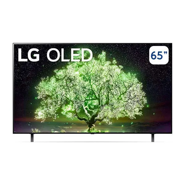 شاشة ال جي 65 بوصة OLED Smart 4K والمزود بتقنية Active HDR ونظام تشغيل WebOS بالإضافة إلى تقنية Smart AI ThinQ وتقنية تعتيم البكسل موديل OLED65A1PVA