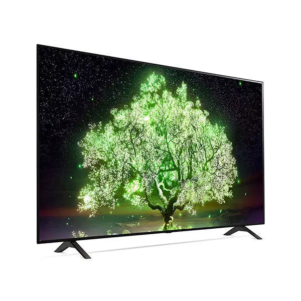 شاشة ال جي 65 بوصة OLED Smart 4K والمزود بتقنية Active HDR ونظام تشغيل WebOS بالإضافة إلى تقنية Smart AI ThinQ وتقنية تعتيم البكسل موديل OLED65A1PVA