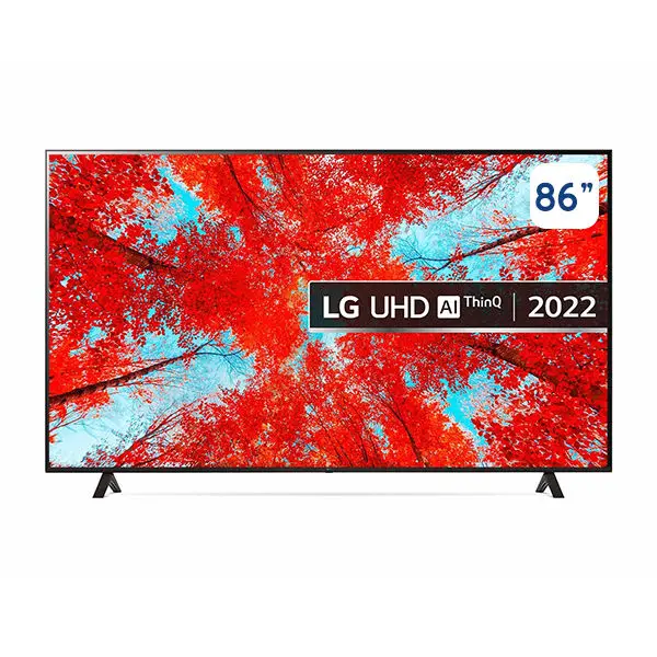 شاشة ال جي 86 بوصة Smart 4K مع HDR (النطاق الديناميكي العالي) وتقنية AI ThinQ للتلفزيون الذكي بنظام التشغيل WebOS موديل 86UQ90006LC