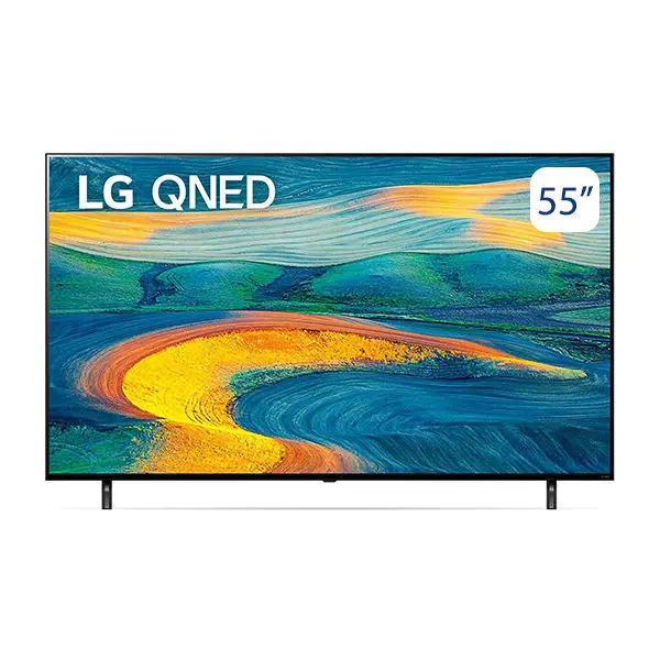 شاشة ال جي 55 بوصة ONED Smart 4K والمزود بتقنية Active HDR ونظام تشغيل WebOS بالإضافة إلى تقنية Smart AI ThinQ موديل 55QNED7S6QA