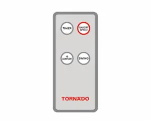 مروحة حائط تورنيدو 16 بوصة ، 4 ريشة ، ريموت ، أبيض EPS-16RW