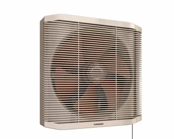 شفاط حمام تورنيدو ، 25 سم ، شبكة للحماية والخصوصية ، بني × كريمي TVS-25NC